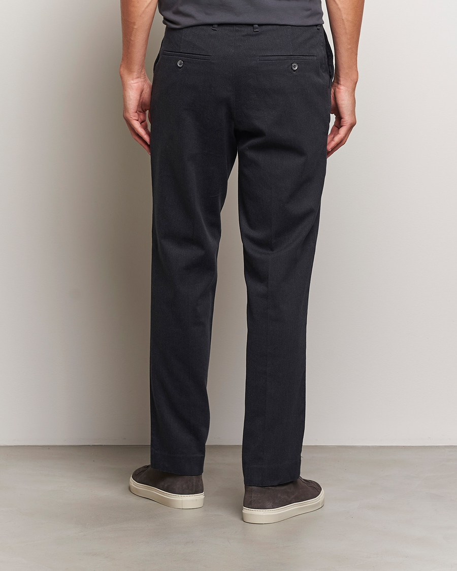 Herr | Byxor | J.Lindeberg | Lois Flannel Twill Pants Dark Grey