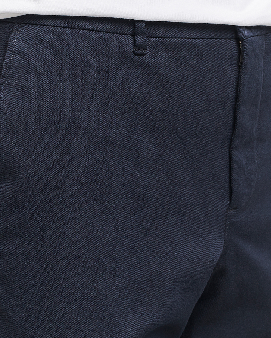 Herr | Byxor | J.Lindeberg | Lois Flannel Twill Pants Navy