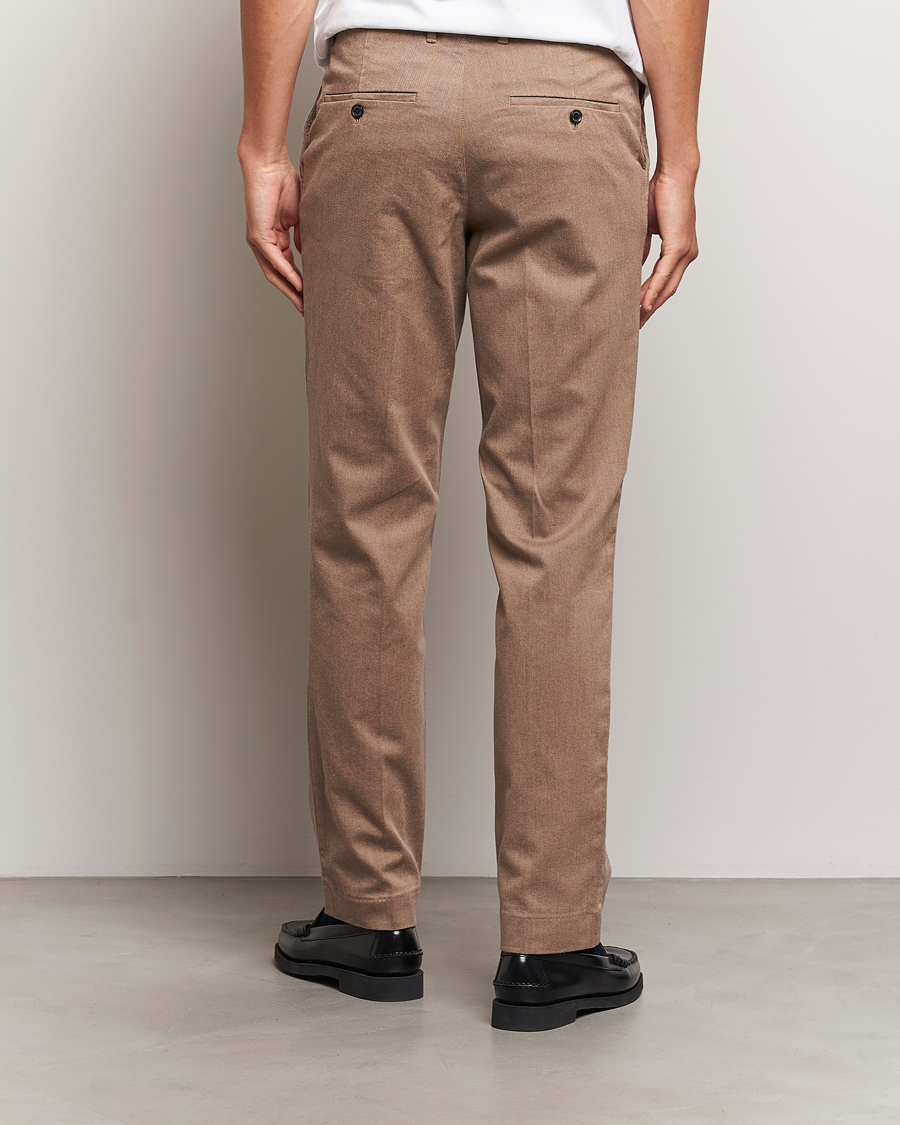 Herr | Byxor | J.Lindeberg | Lois Flannel Twill Pants Tiger Brown
