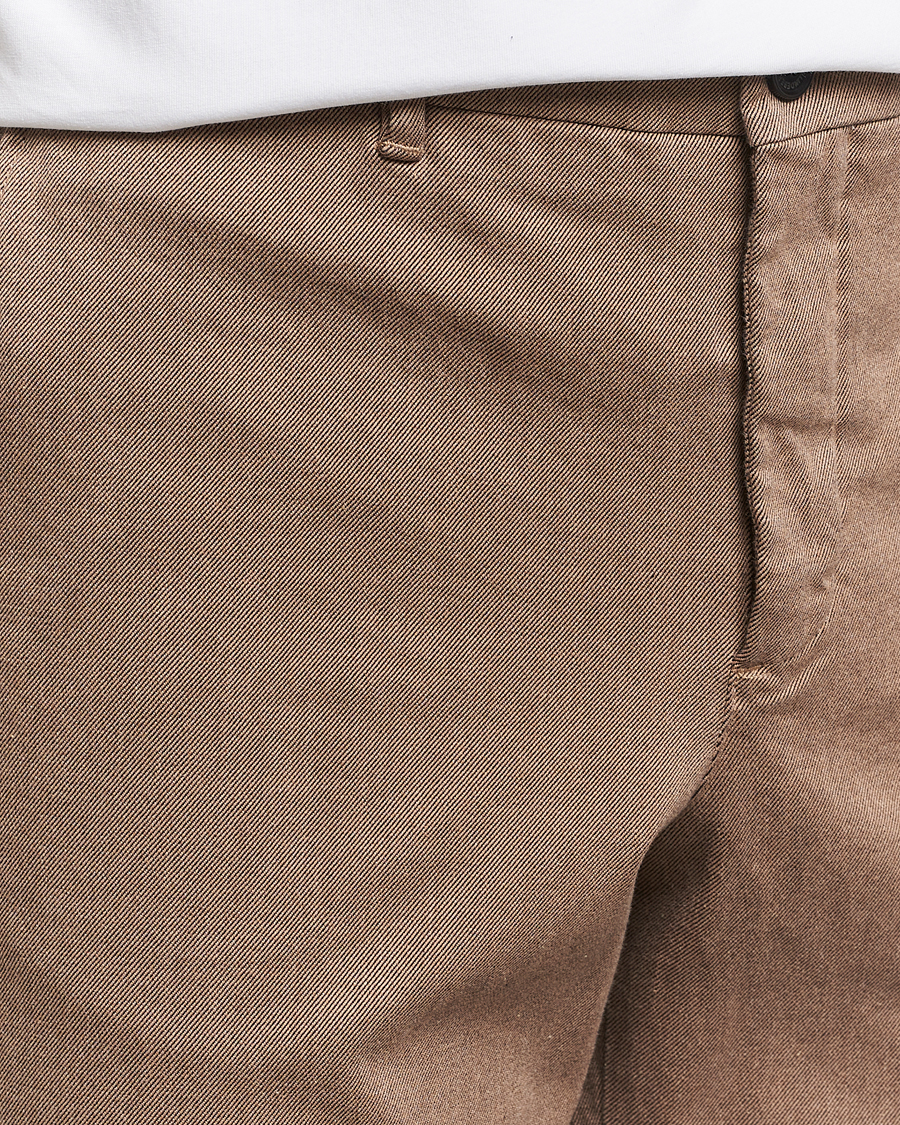Herr | Byxor | J.Lindeberg | Lois Flannel Twill Pants Tiger Brown