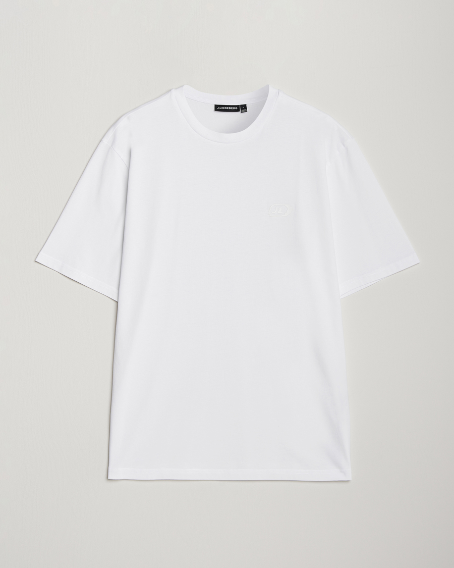 Herr | T-Shirts | J.Lindeberg | Hale Logo T-Shirt White
