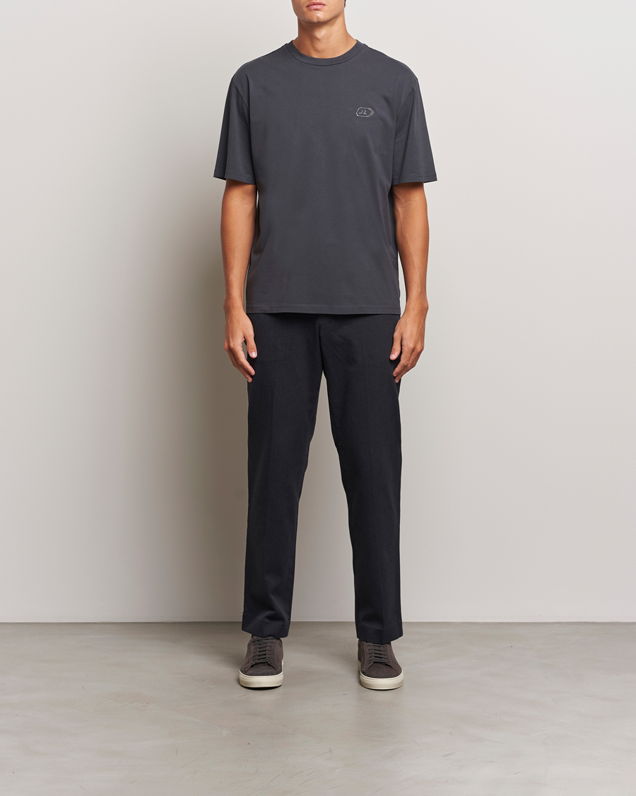 Herr | T-Shirts | J.Lindeberg | Hale Logo T-Shirt Washed Black