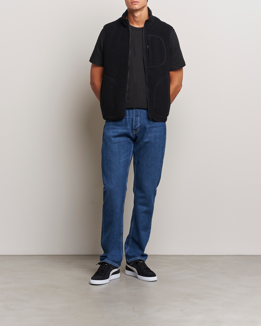 Herr | J.Lindeberg Duncan Wool Fleece Vest Black | J.Lindeberg | Duncan Wool Fleece Vest Black