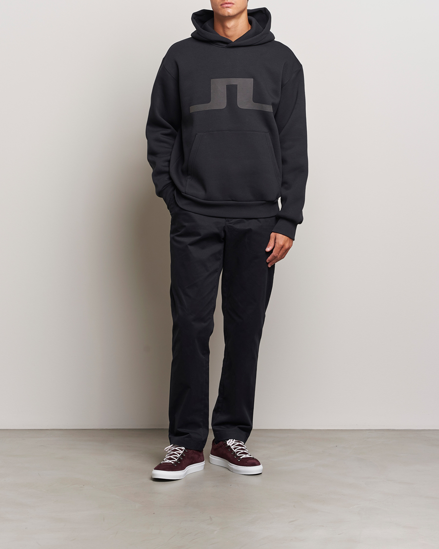 Herr | Tröjor | J.Lindeberg | Karson Graphic Hoodie Black