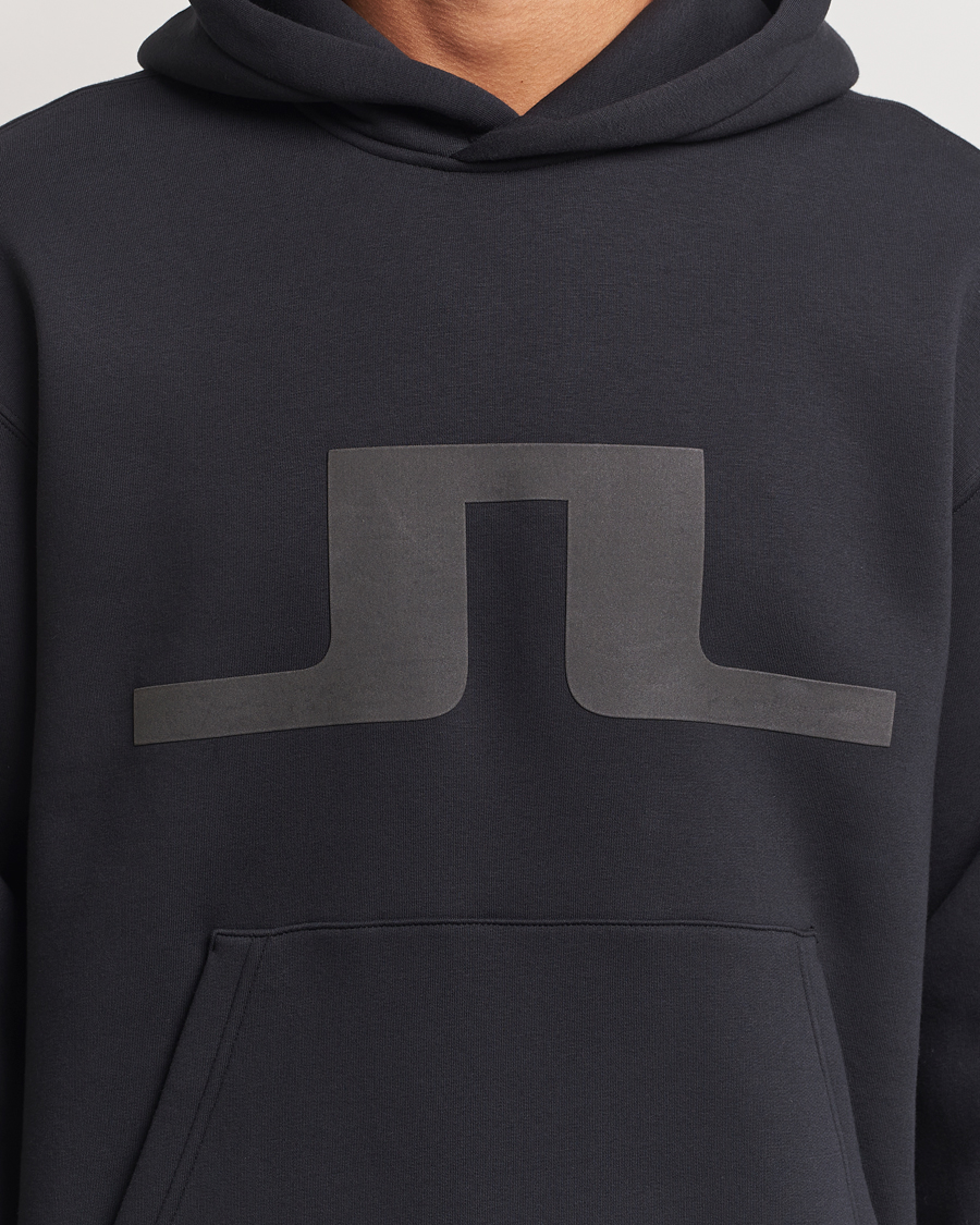 Herr | Tröjor | J.Lindeberg | Karson Graphic Hoodie Black