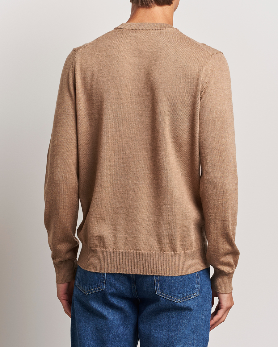 Herr | Tröjor | J.Lindeberg | Keane Merino Crew Neck Sweater Tiger Brown