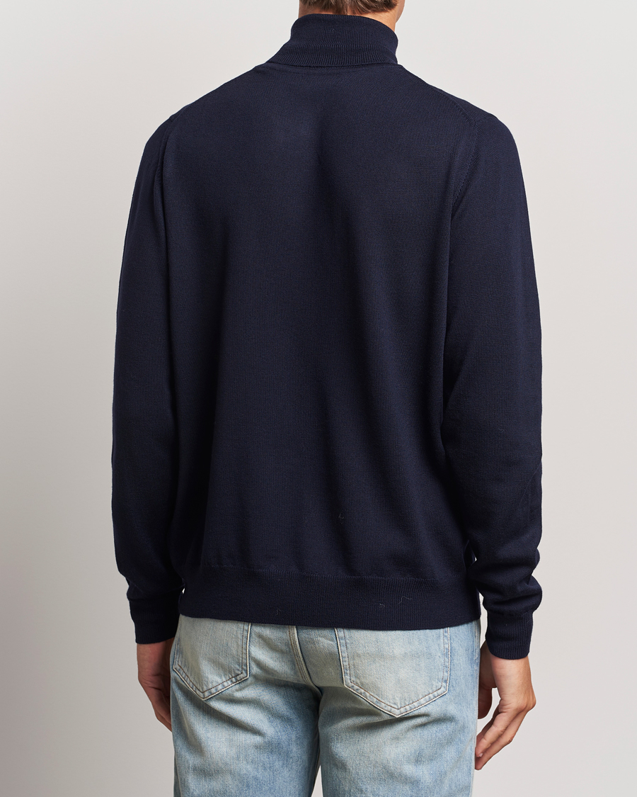 Herr | Tröjor | J.Lindeberg | Kaden Merino Turtleneck Navy
