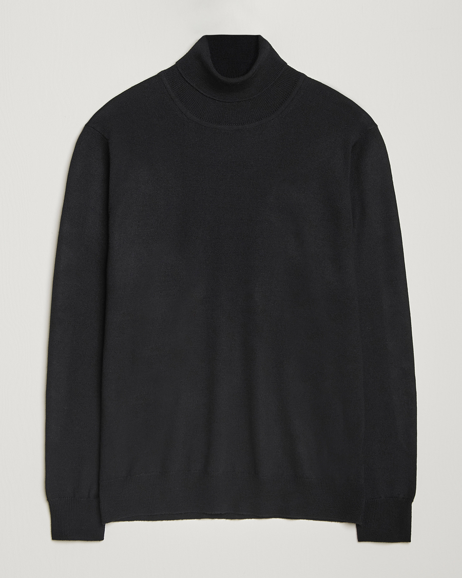 Herr | Tröjor | J.Lindeberg | Kaden Merino Turtleneck Black