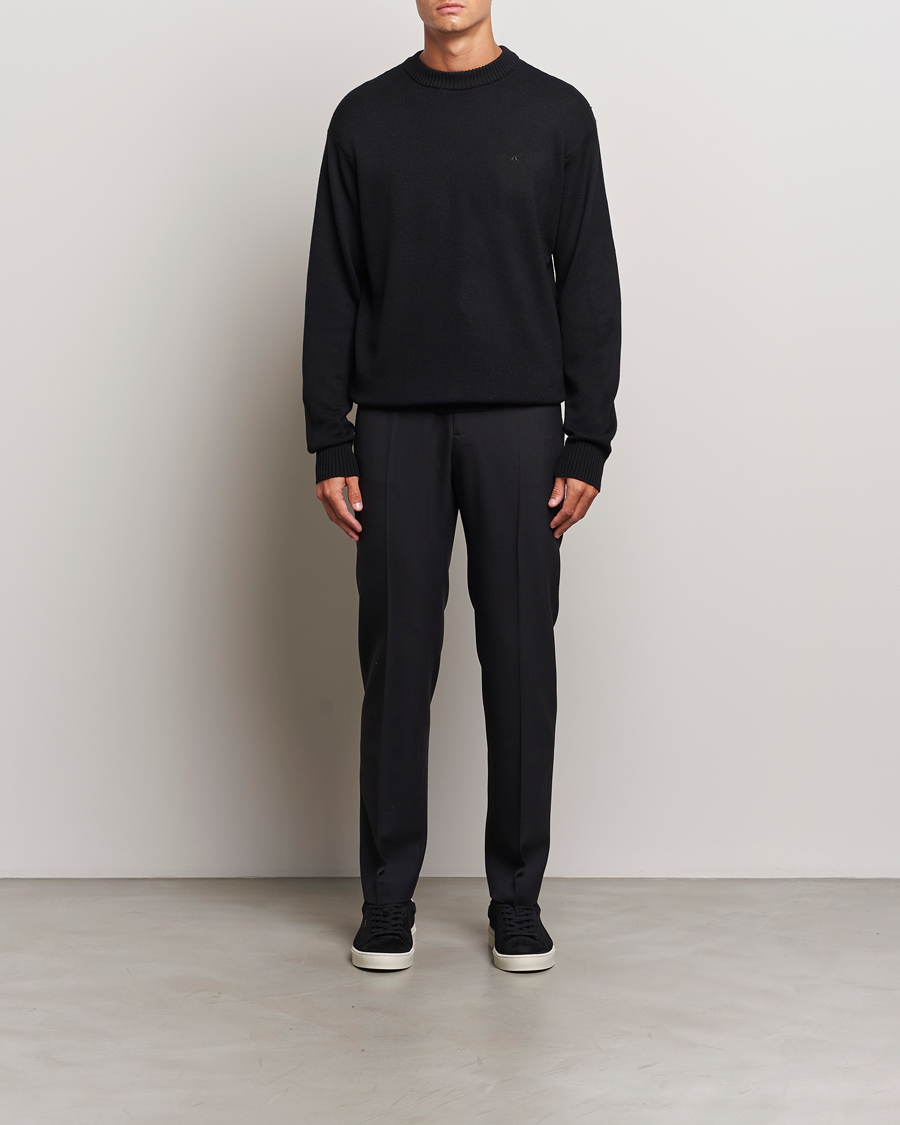 Herr | Tröjor | J.Lindeberg | Kino Merino Crew Neck Black