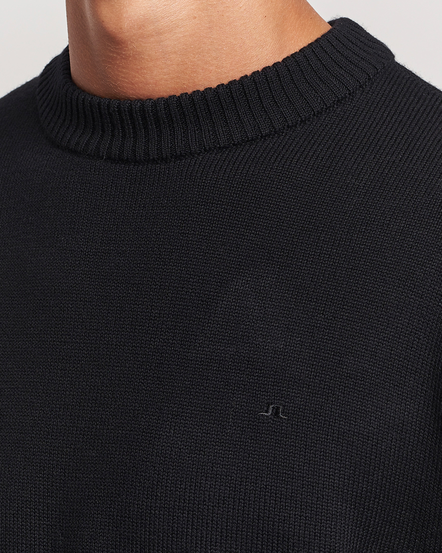 Herr | Tröjor | J.Lindeberg | Kino Merino Crew Neck Black