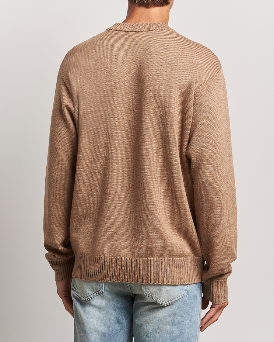 Herr | Tröjor | J.Lindeberg | Kino Merino Crew Neck Tiger Brown