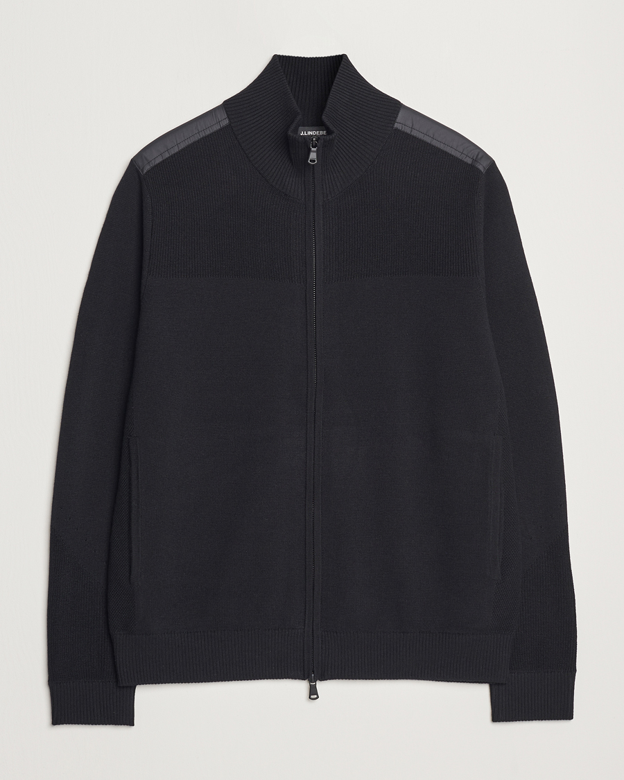 Herr | Tröjor | J.Lindeberg | Marty Hybrid Jacket Black