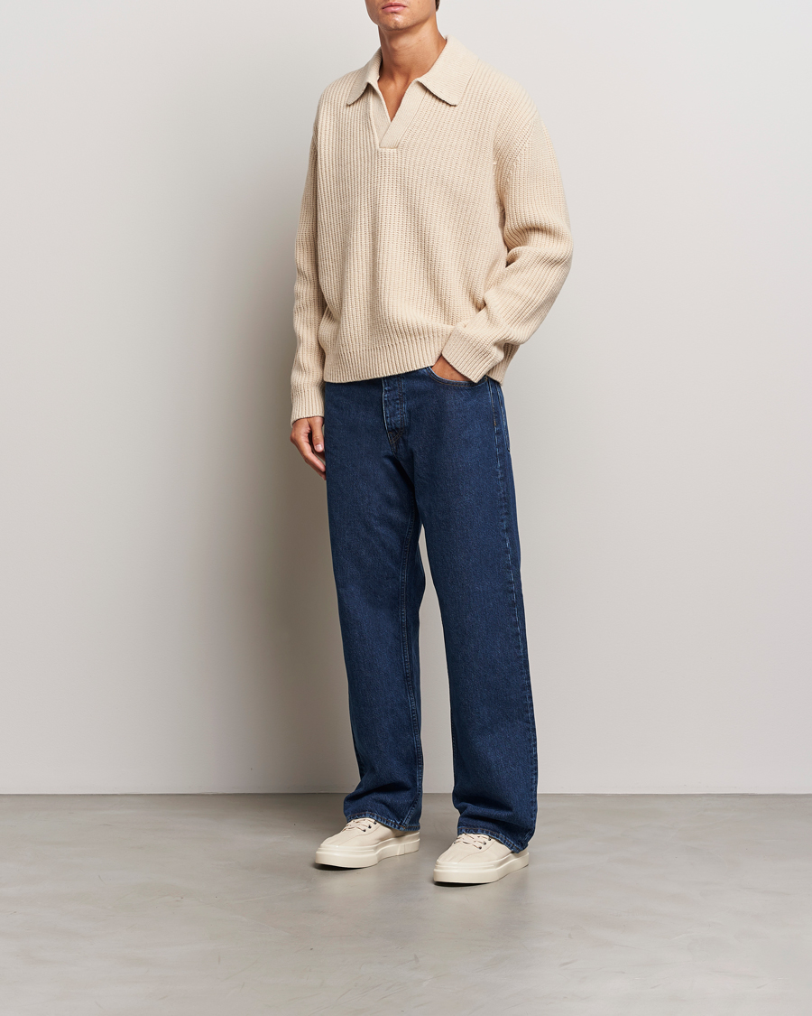 Herr | Tröjor | J.Lindeberg | Jethro Heavy Polo Knit Moonbeam