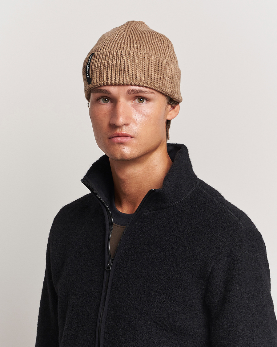 Herr | J.Lindeberg Juan Merino Beanie Tiger Brown | J.Lindeberg | Juan Merino Beanie Tiger Brown