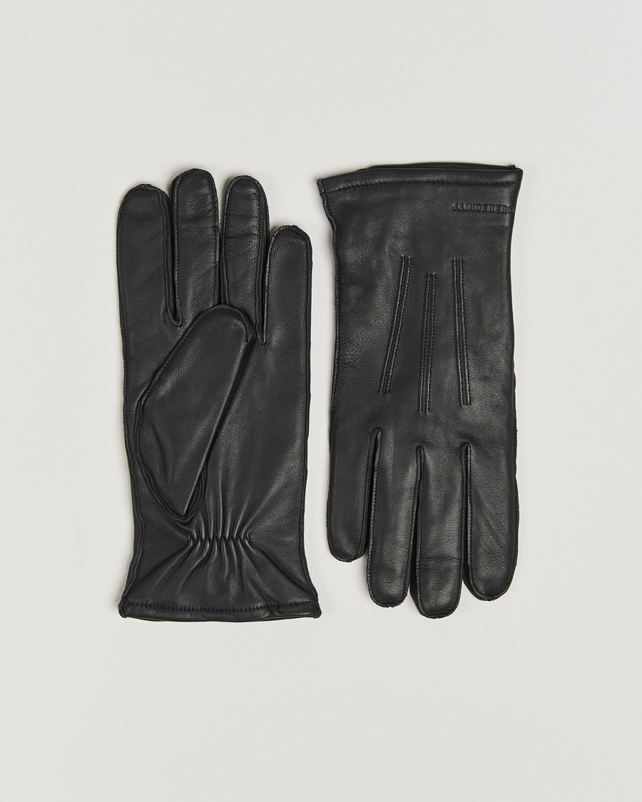 Herr | J.Lindeberg Milo Leather Glove Black | J.Lindeberg | Milo Leather Glove Black