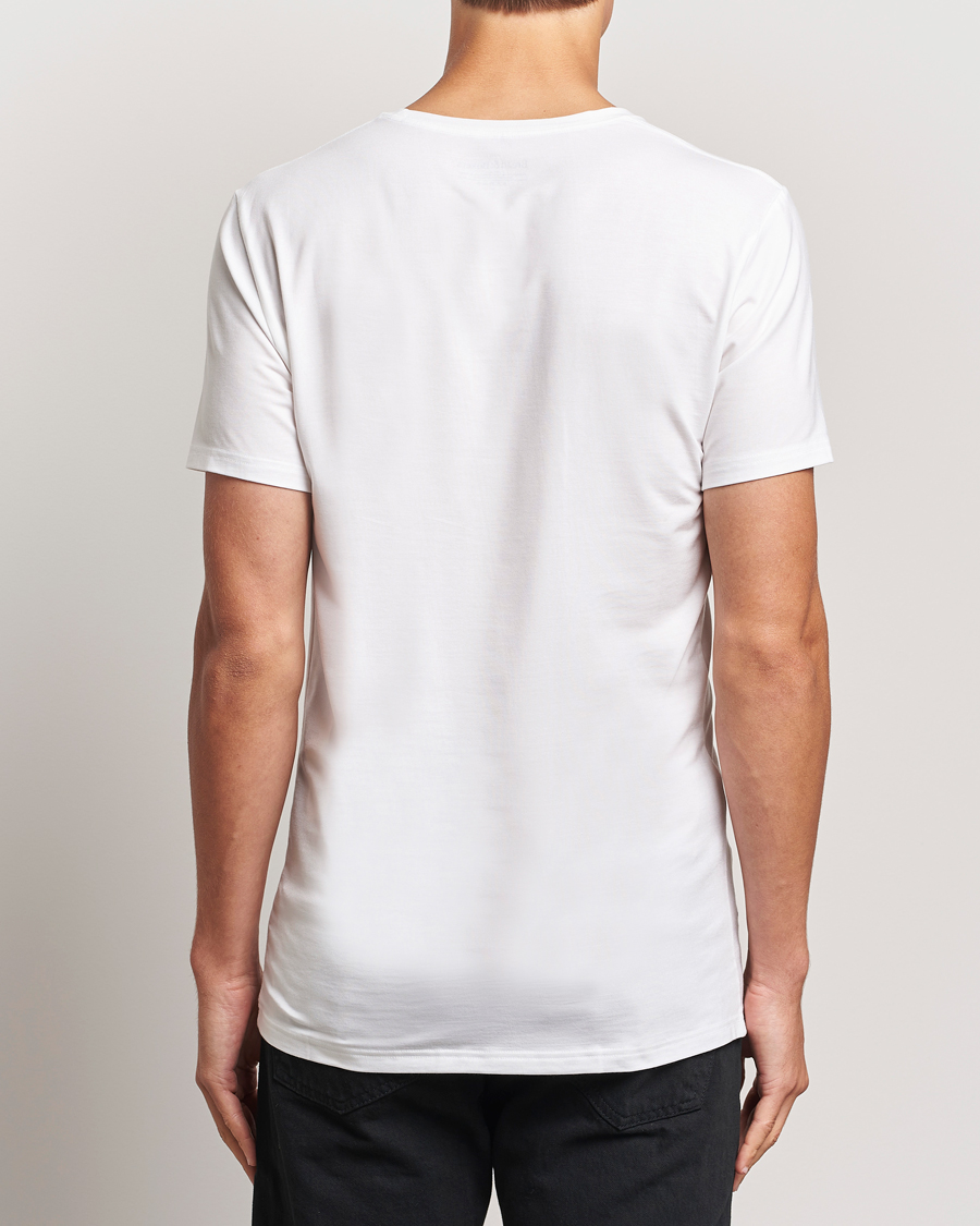 Herr | T-Shirts | Bread & Boxers | Tencel Crew Neck T-Shirt White
