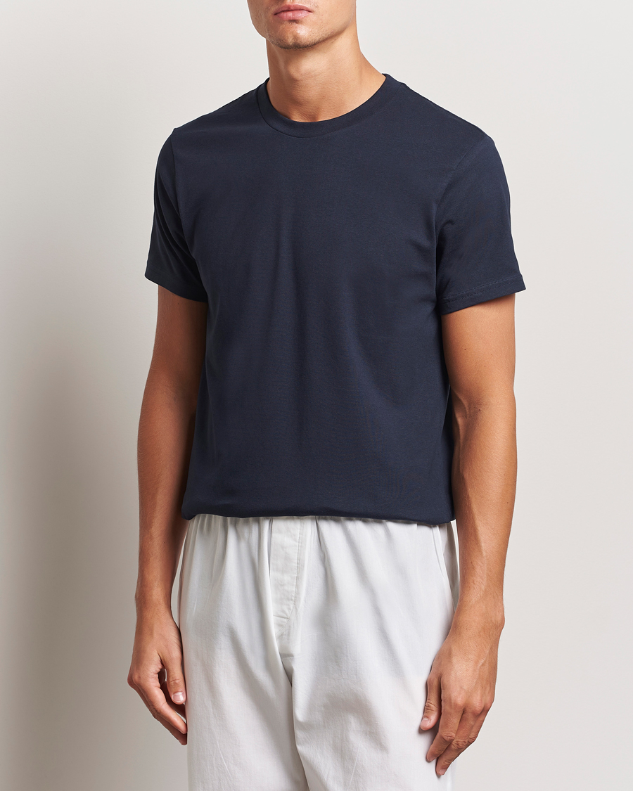 Herr | T-Shirts | Bread & Boxers | Crew Neck Regular T-Shirt Dark Navy