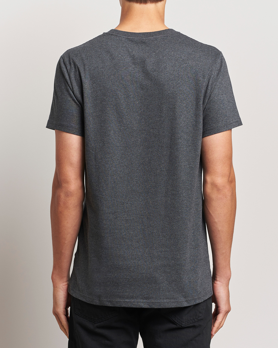 Herr | T-Shirts | Bread & Boxers | Heavy Cotton Crew Neck T-Shirt Dark Grey Melange