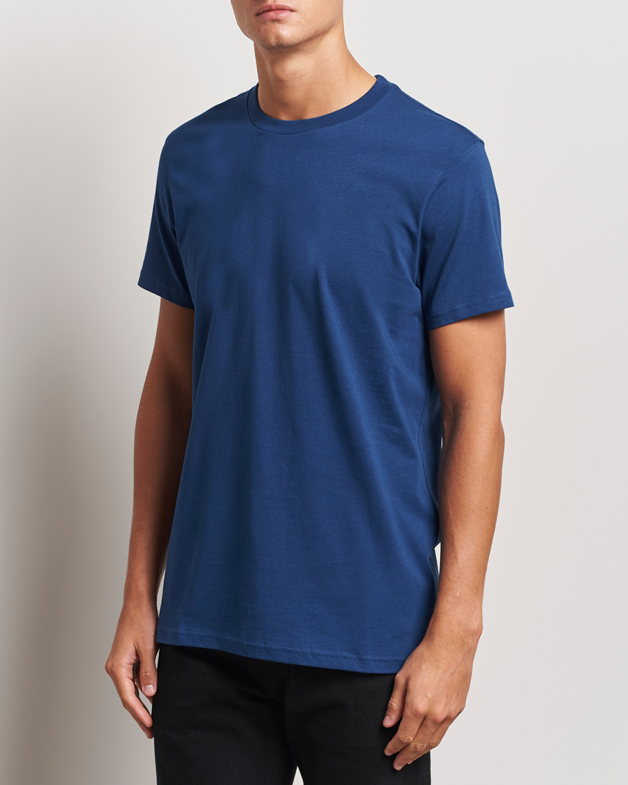 Herr | T-Shirts | Bread & Boxers | Heavy Cotton Crew Neck T-Shirt Ink Blue