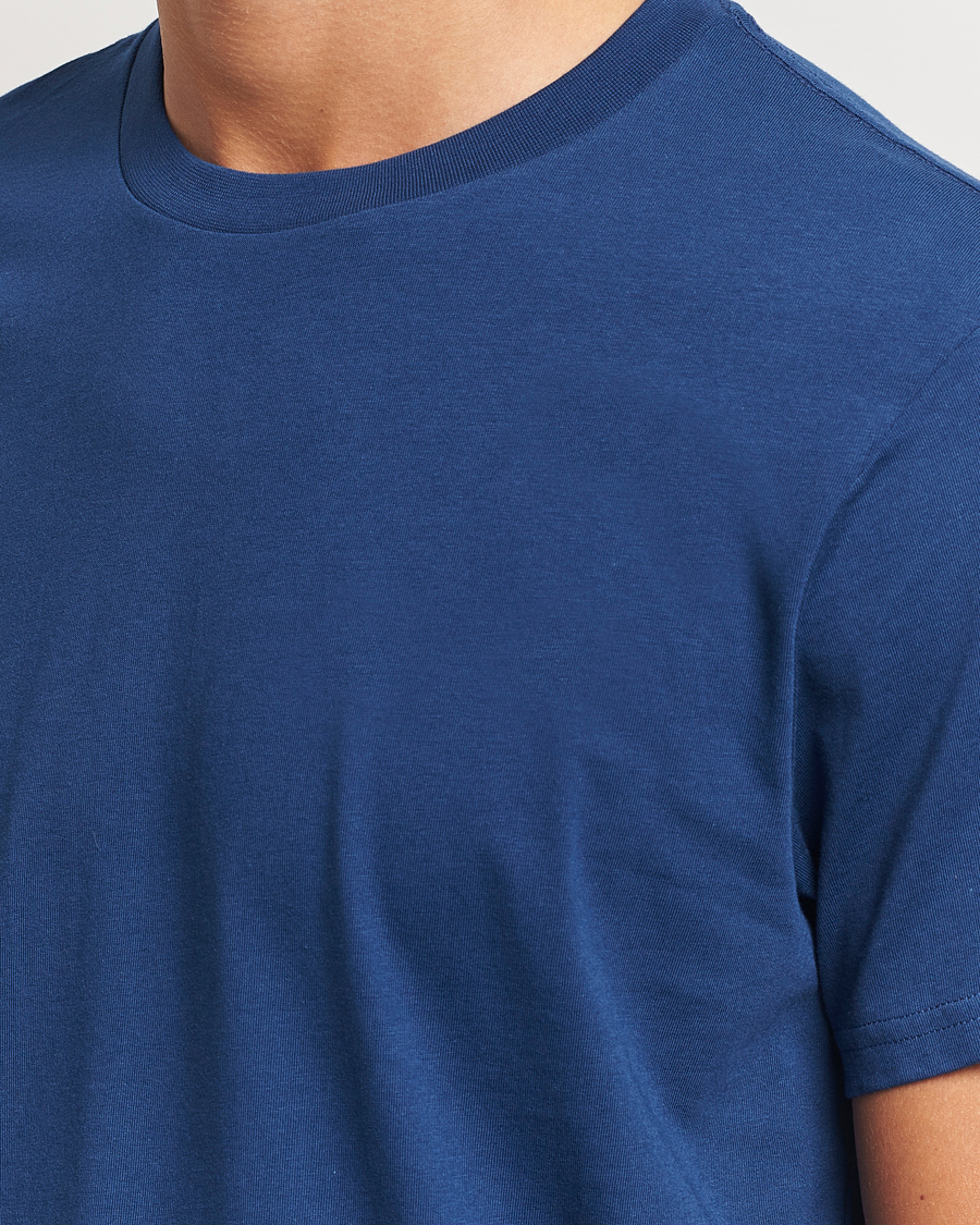 Herr | T-Shirts | Bread & Boxers | Heavy Cotton Crew Neck T-Shirt Ink Blue