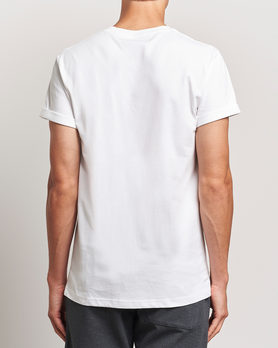 Herr | T-Shirts | Bread & Boxers | Roll-Up Crew Neck T-Shirt White