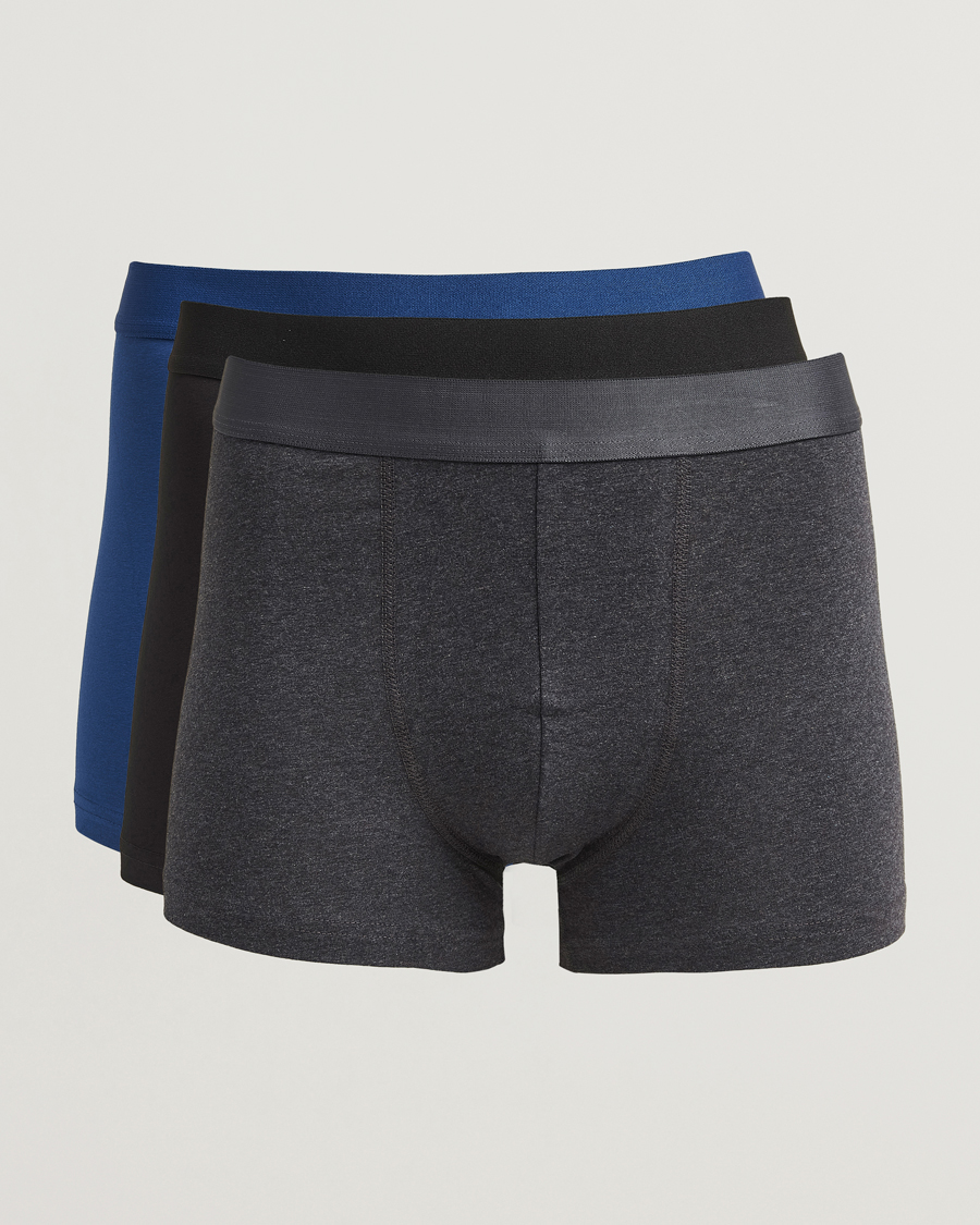 Herr | Underkläder | Bread & Boxers | 3-Pack Boxer Brief Ink Blue/Dark Grey/Black