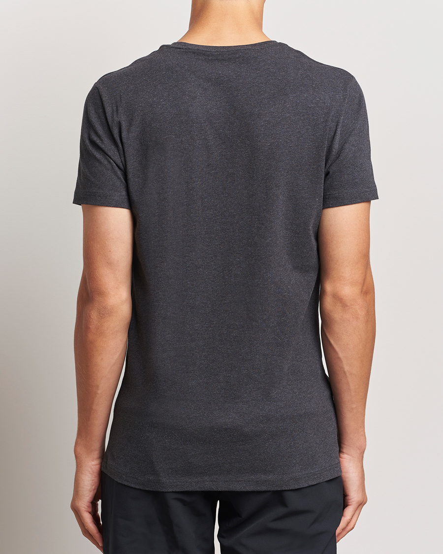 Herr | T-Shirts | Bread & Boxers | 2-Pack Crew Neck T-Shirt Dark Grey Melange