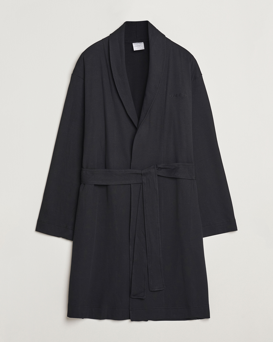 Herr | Calvin Klein Cotton Robe Black | Calvin Klein | Cotton Robe Black
