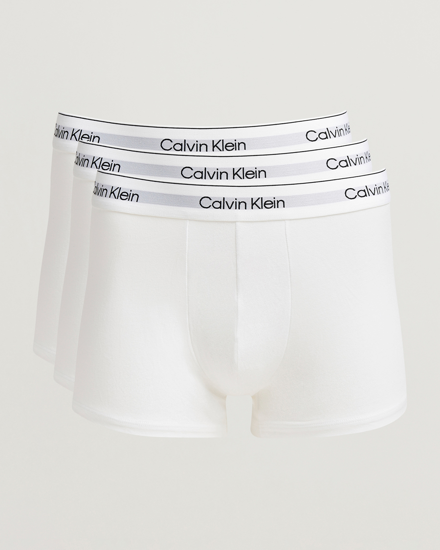 Herr | Underkläder | Calvin Klein | 3-Pack Icon Cotton Stretch Trunk White