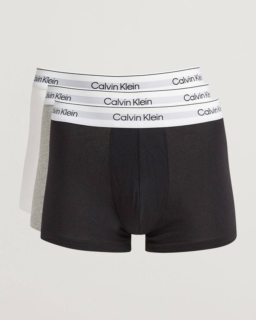 Herr | Underkläder | Calvin Klein | 3-Pack Icon Cotton Stretch Trunk Grey/Black/White