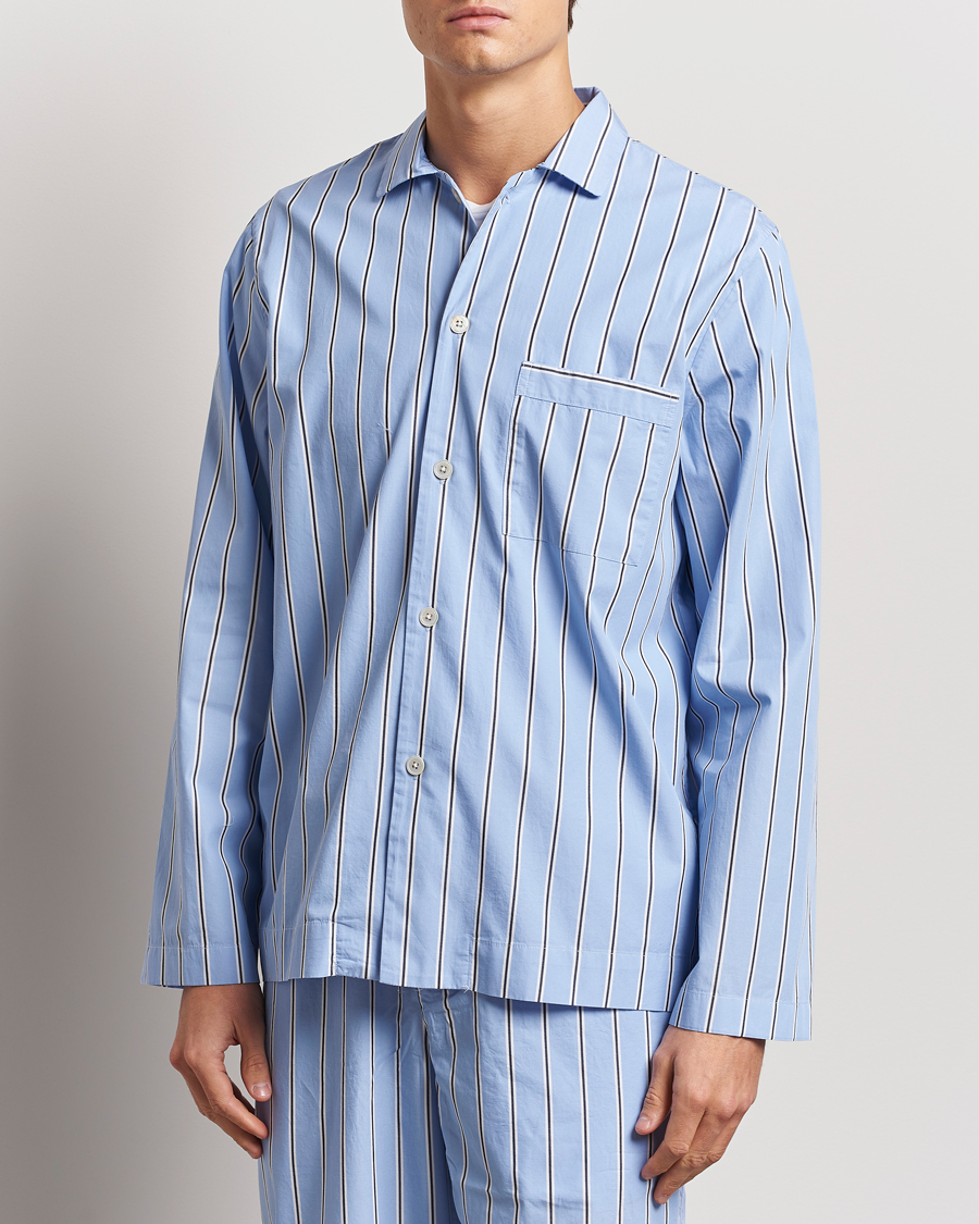 Herr | Pyjamas & Morgonrockar | Tekla | Poplin Pyjama Shirt Basset Stripes