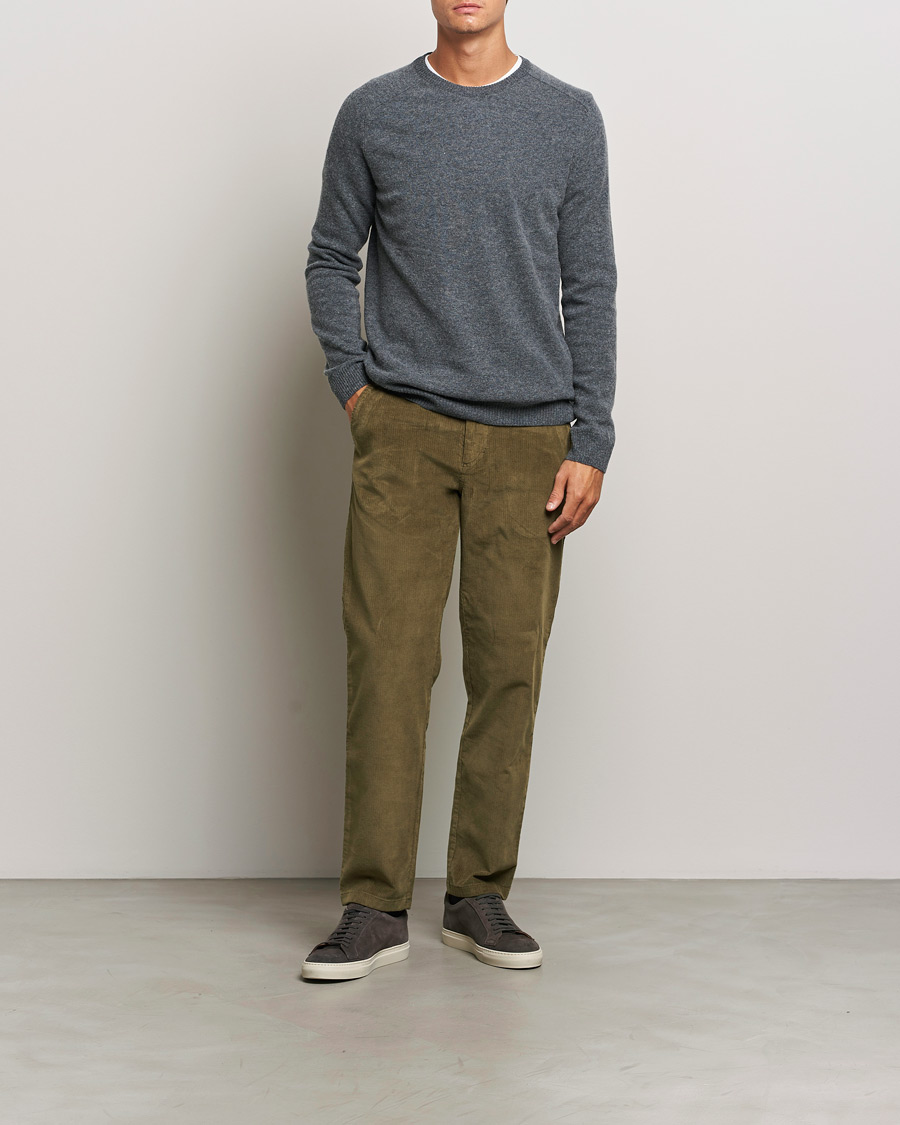 Herr | Byxor | KnowledgeCotton Apparel | Chuck Regular Cord Trousers Olive