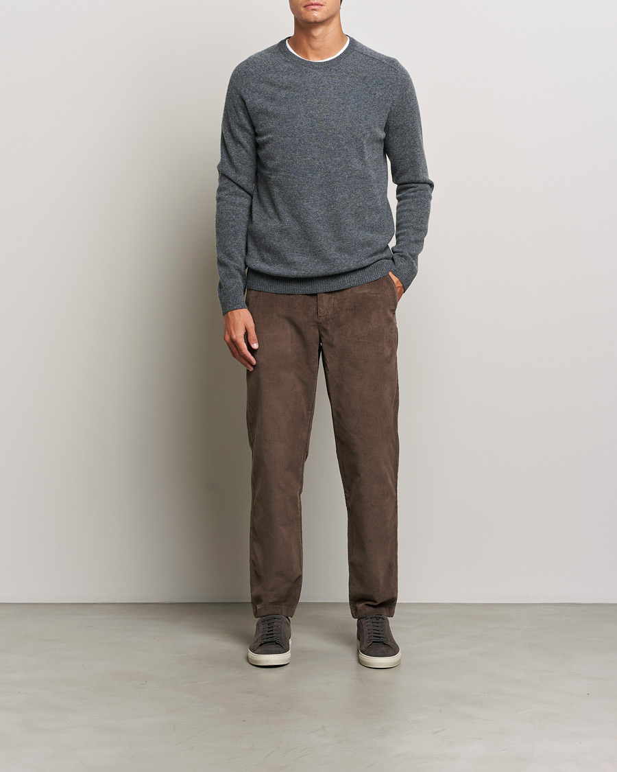 Herr | Byxor | KnowledgeCotton Apparel | Chuck Regular Cord Trousers Chocolate
