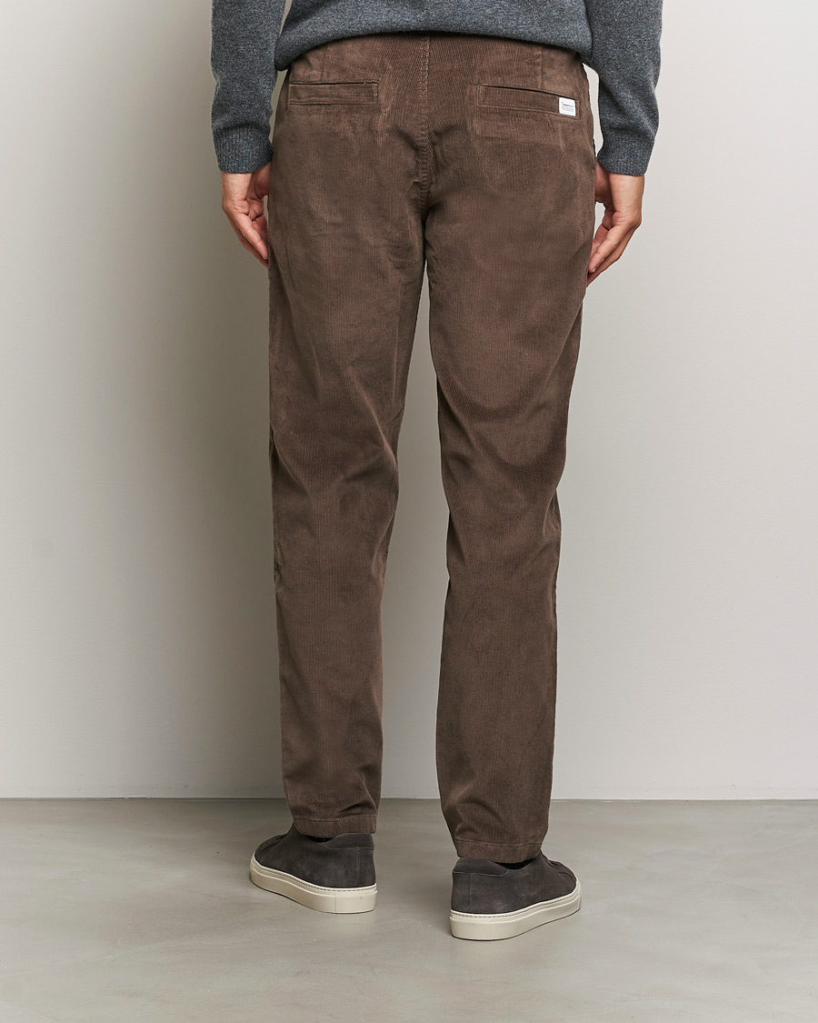 Herr | Byxor | KnowledgeCotton Apparel | Chuck Regular Cord Trousers Chocolate