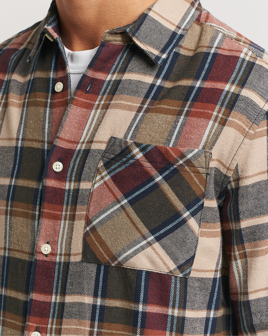 Herr | Skjortor | KnowledgeCotton Apparel | Regular Checked Flannel Shirt Multi