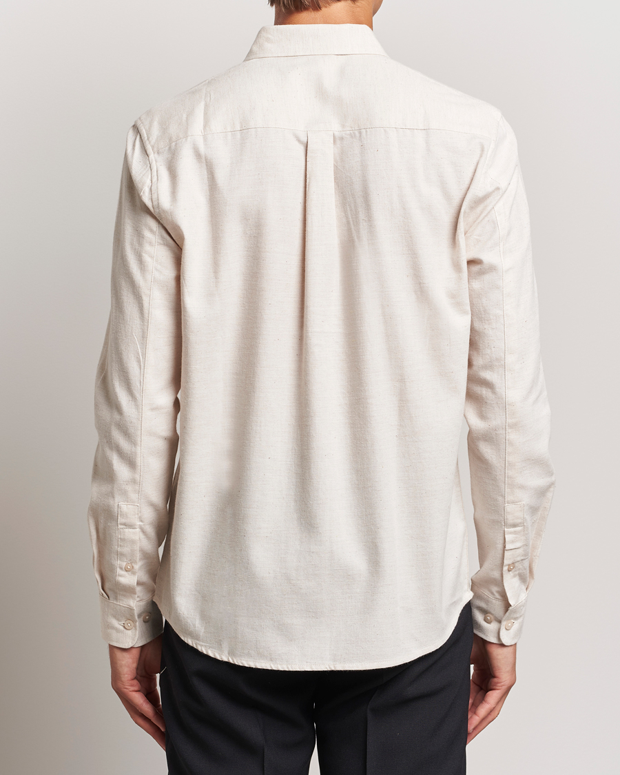 Herr | Skjortor | KnowledgeCotton Apparel | Regular Fit Melange Flannel Shirt Greish
