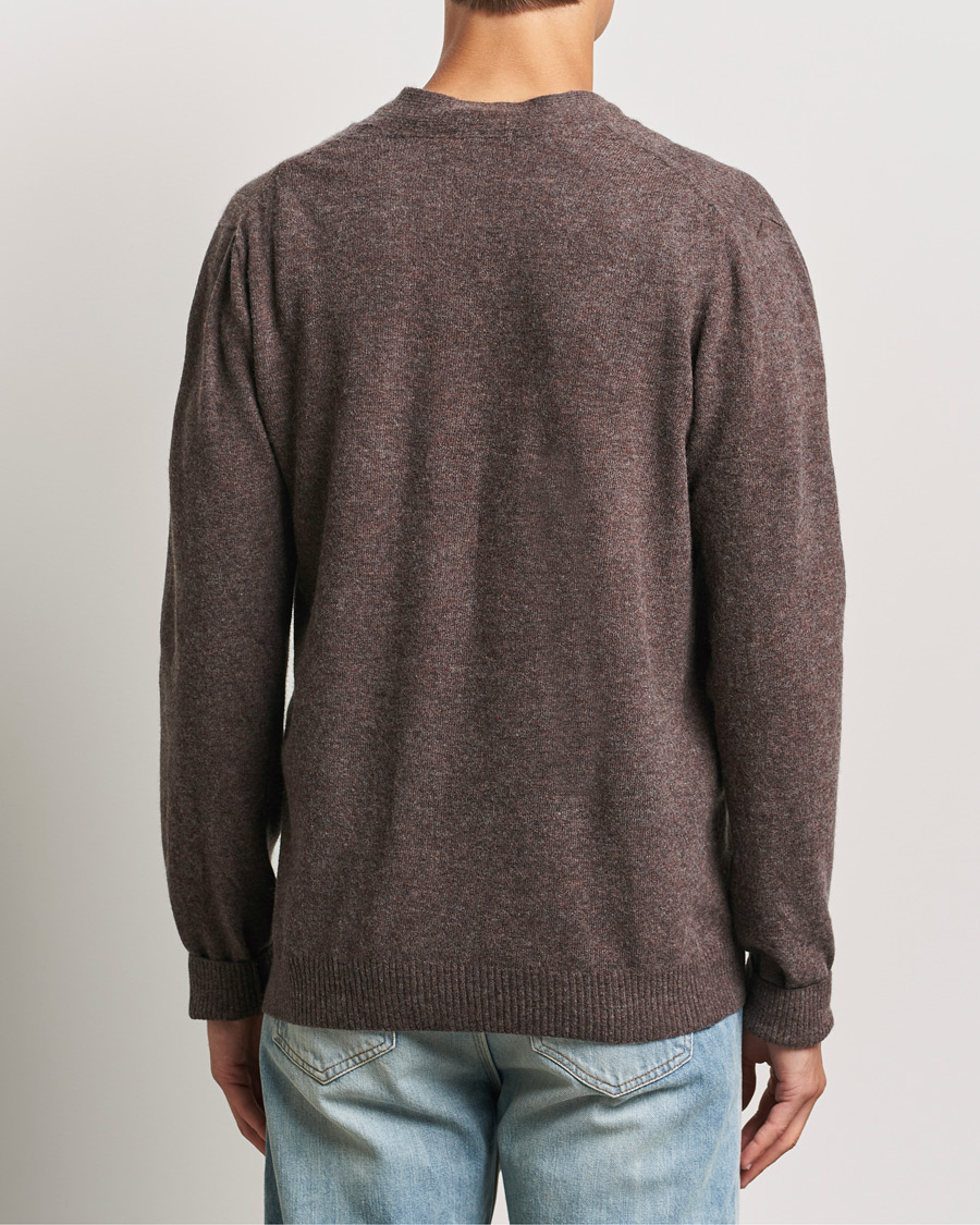 Herr | Tröjor | KnowledgeCotton Apparel | Lambswool Cardigan Brown