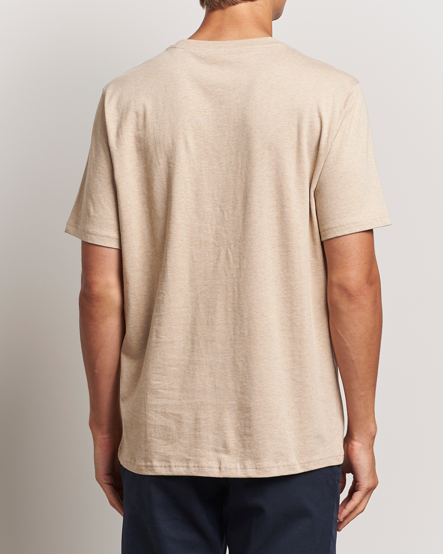 Herr | T-Shirts | KnowledgeCotton Apparel | Loake Badge T-Shirt Safari Melange