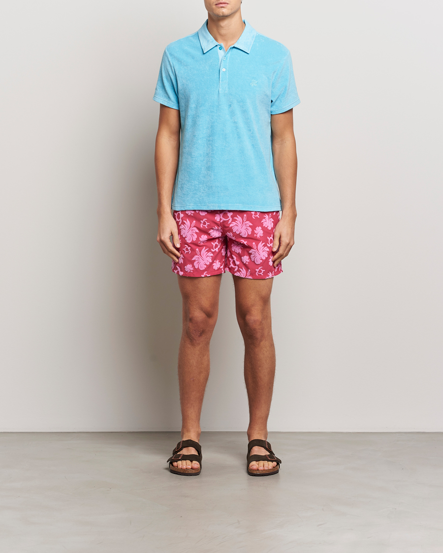Herr | Badbyxor | Vilebrequin | Moorea Swim Shorts Groseille