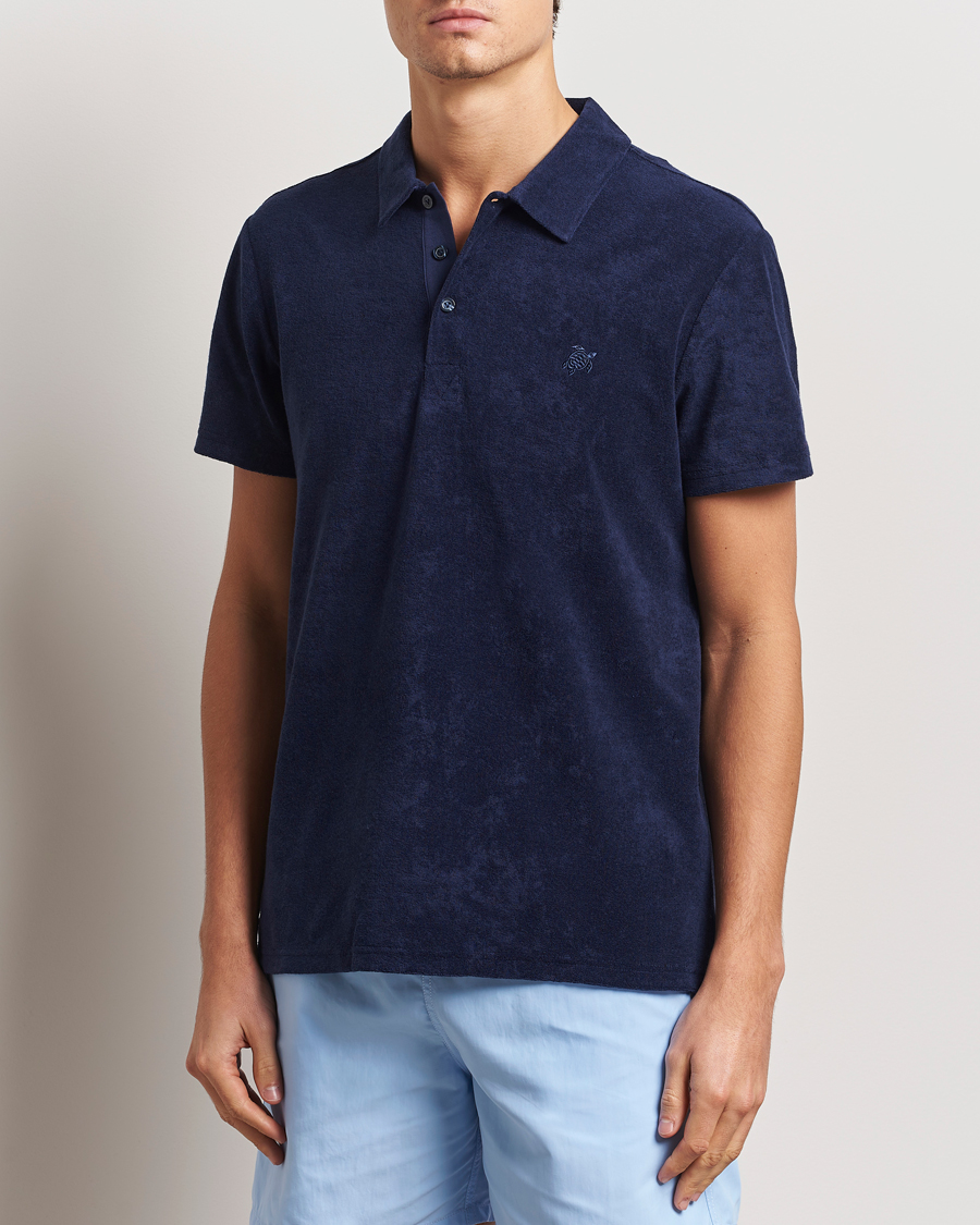 Herr | Pikéer | Vilebrequin | Phoenix Terry Polo Bleu Marine