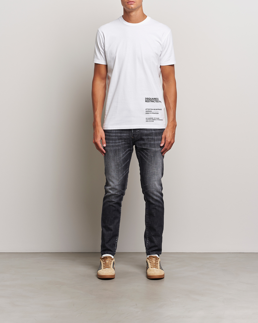 Herr | Jeans | Dsquared2 | Skater Jeans Washed Black