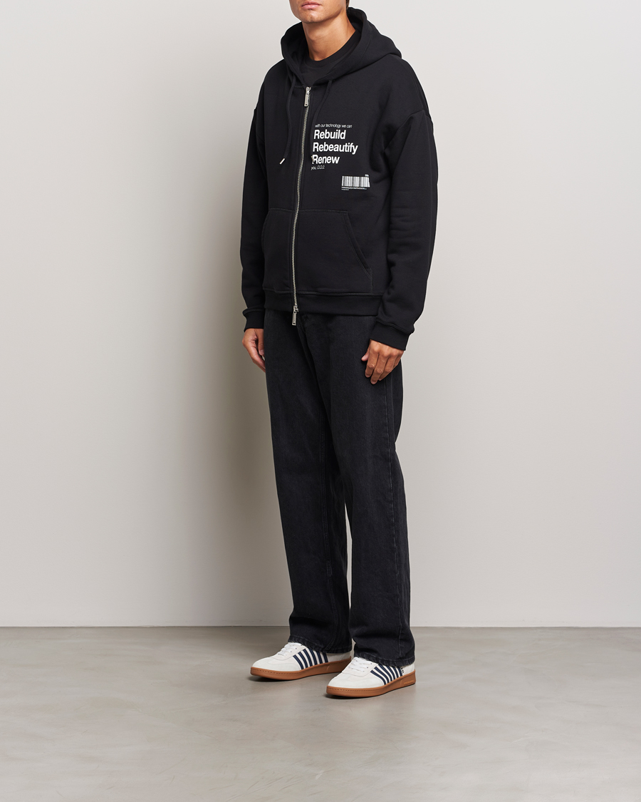 Herr | Tröjor | Dsquared2 | Logo Full Zip Hoodie Black
