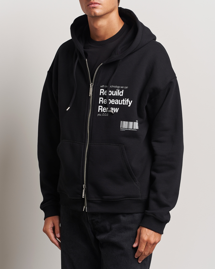 Herr | Tröjor | Dsquared2 | Logo Full Zip Hoodie Black