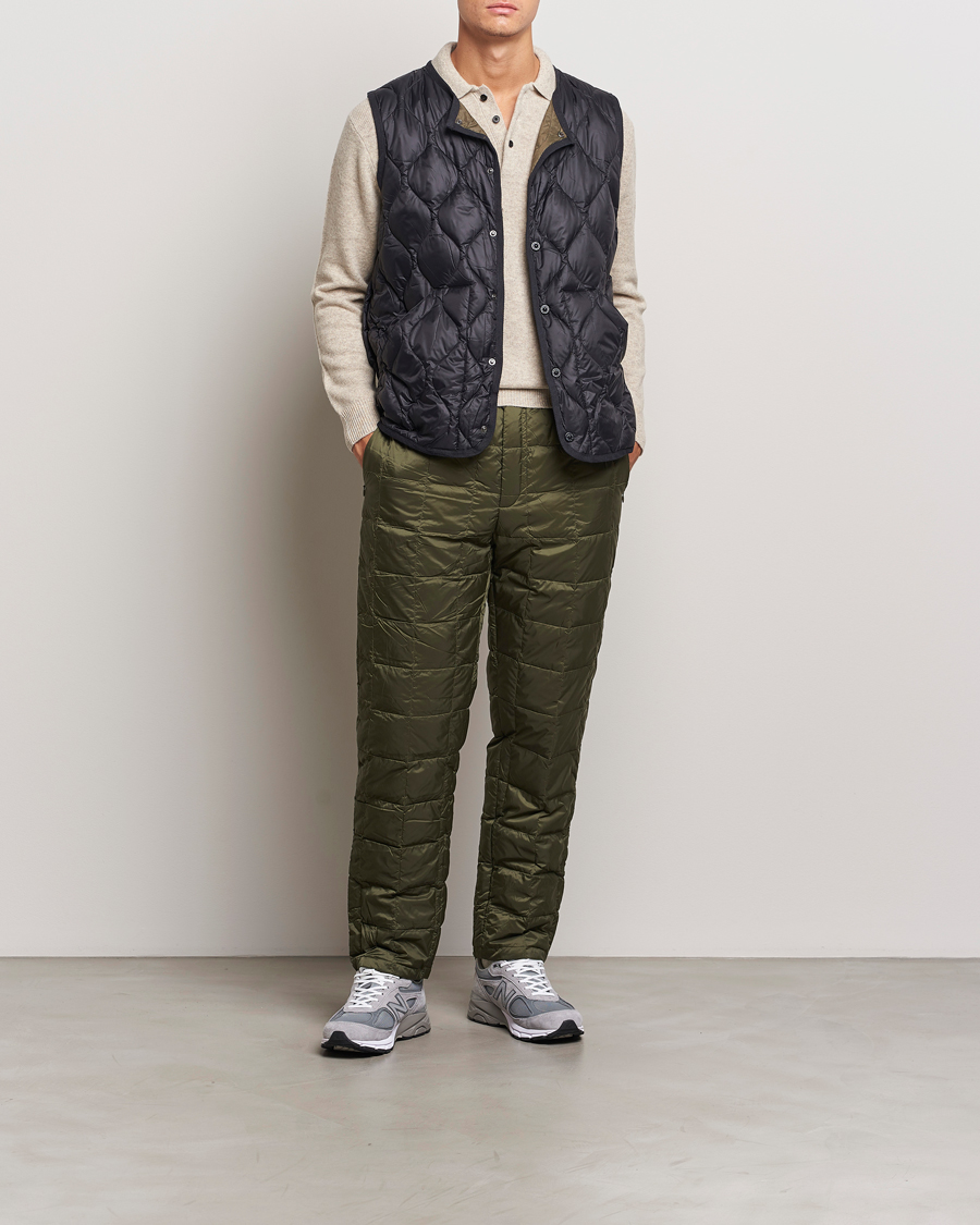 Herr | Byxor | TAION | Regular Straight Down Pants Dark Olive