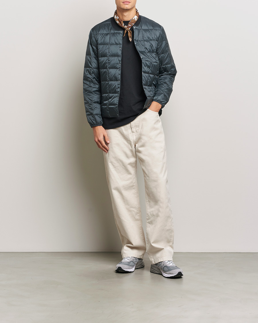 Herr | Jackor | TAION | Crew Neck Button Down Jacket Charcoal