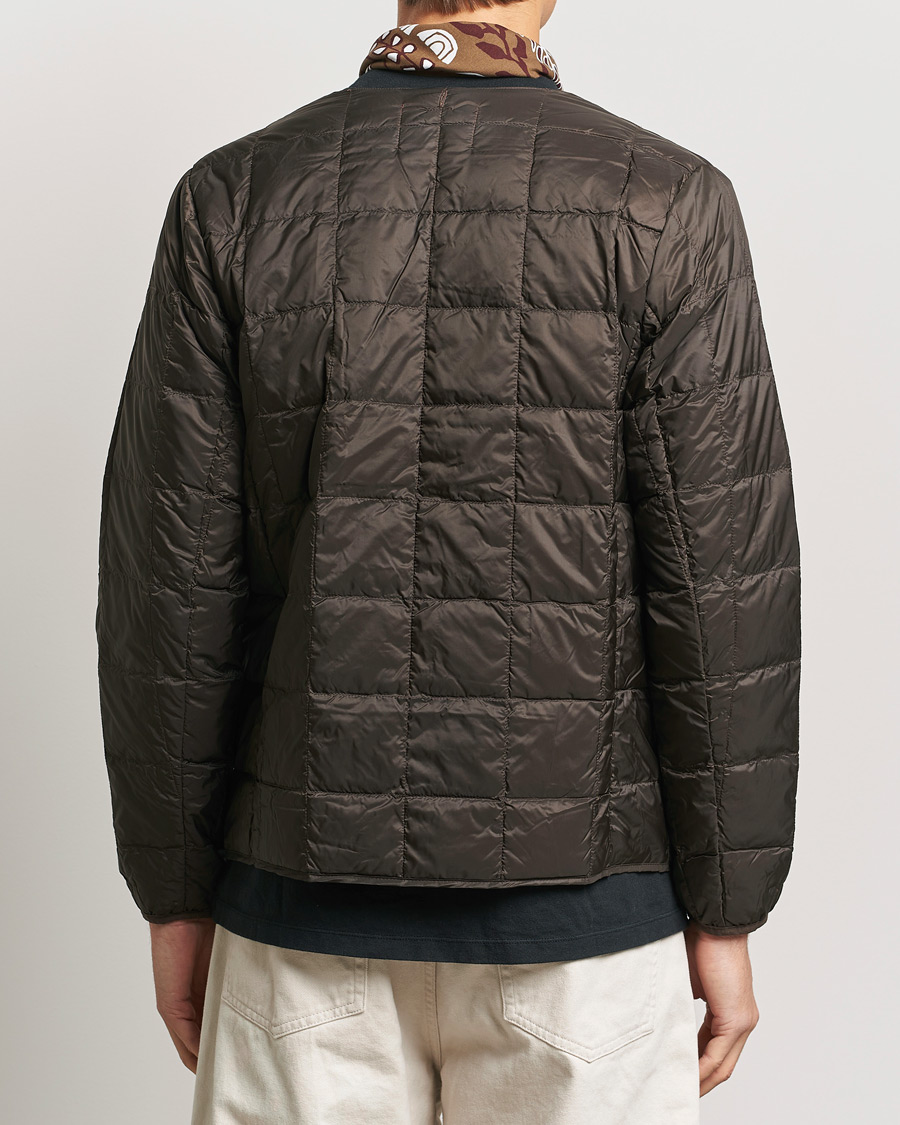 Herr | Jackor | TAION | Crew Neck Button Down Jacket Dark Choco