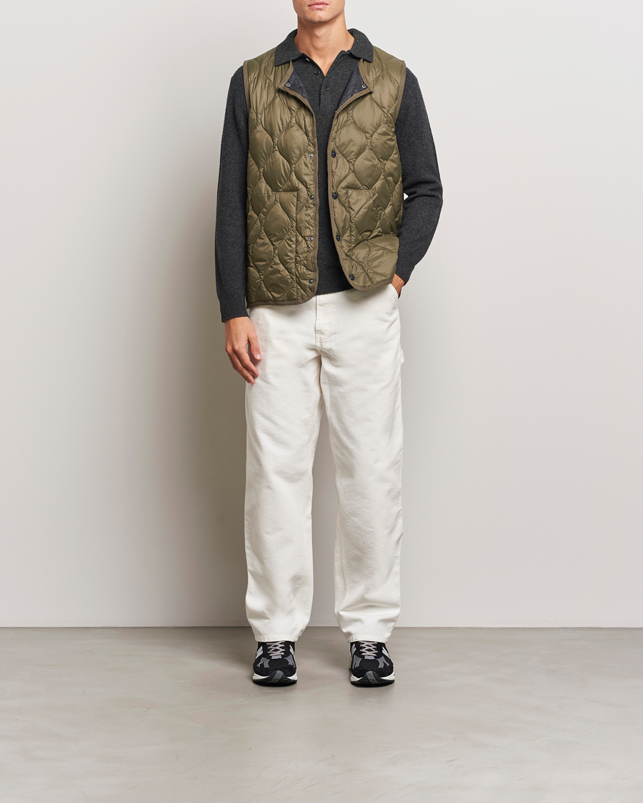 Herr | Jackor | TAION | Military Crew Neck Down Vest Dark Olive