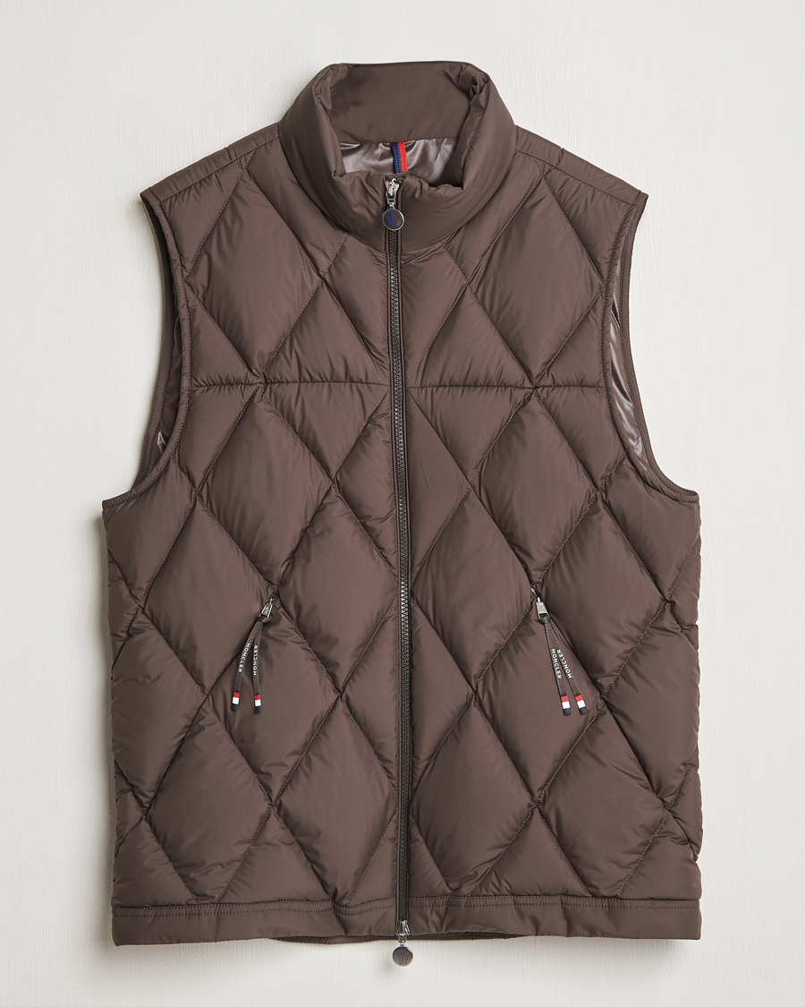 Herr | Jackor | Moncler | Aroula Quilted Down Vest Dark Brown