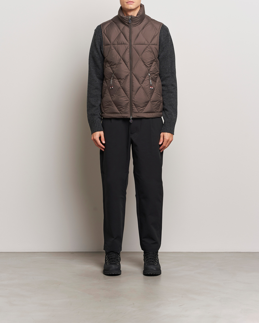 Herr | Jackor | Moncler | Aroula Quilted Down Vest Dark Brown
