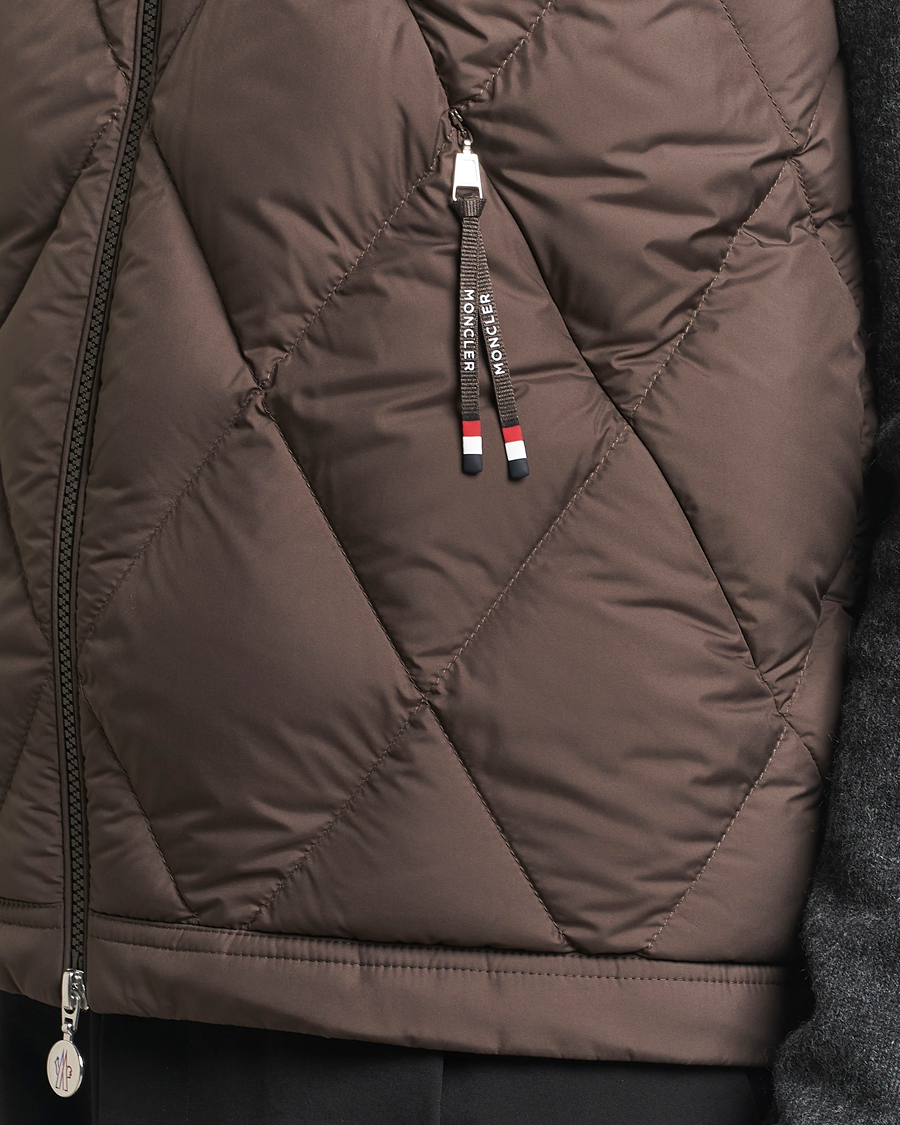 Herr | Jackor | Moncler | Aroula Quilted Down Vest Dark Brown